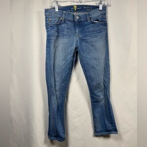 7 For All Mankind The Skinny Crop & Roll Jeans 26